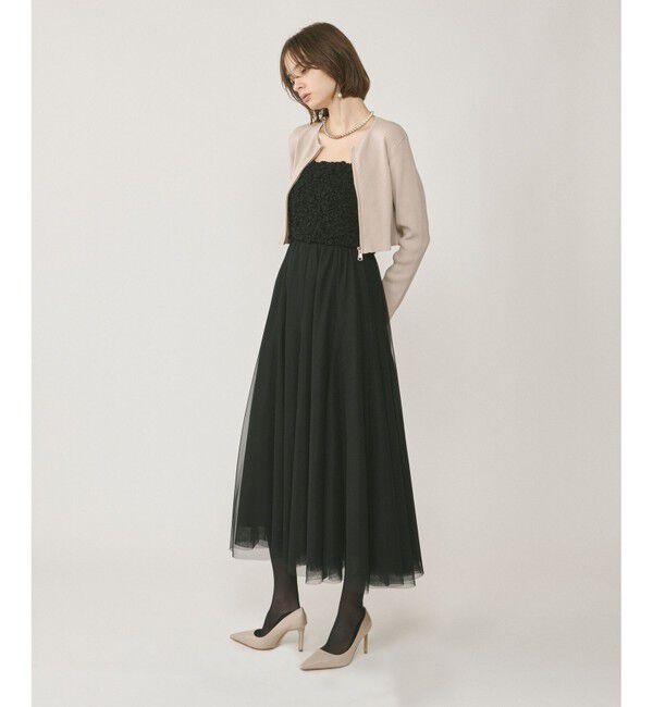 GRACE CONTINENTAL「ショートリブニットカーディガン」|ニット・セーター|