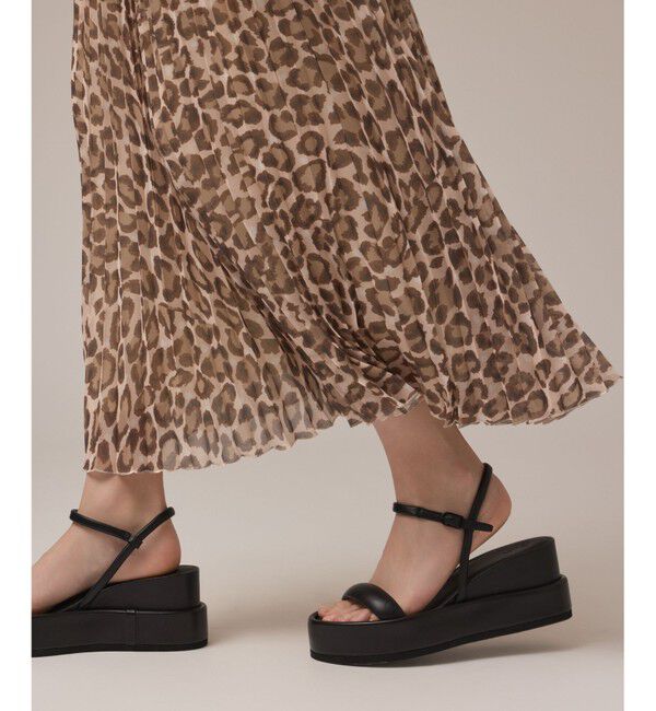 Diagram「ヒョウ柄ロングプリーツスカート」|スカート|