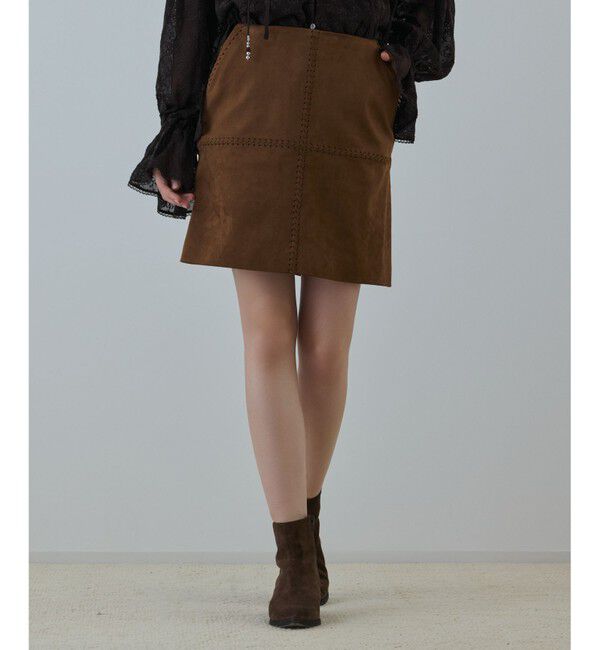 GRACE CONTINENTAL「パッチワークミニスカート」|スカート|