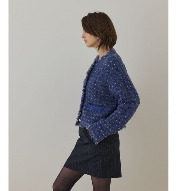 Diagram「ツイードニットショートカーディガン」|カーディガン|