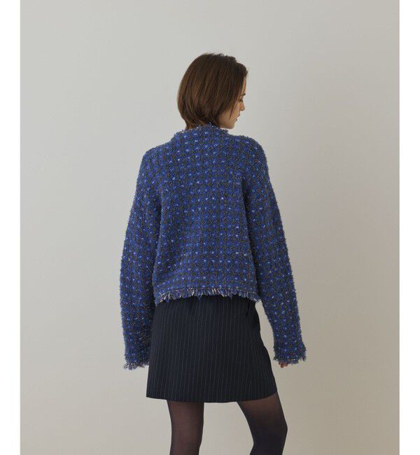 Diagram「ツイードニットショートカーディガン」|カーディガン|