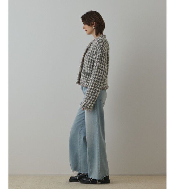 Diagram「ツイードニットショートカーディガン」|カーディガン|