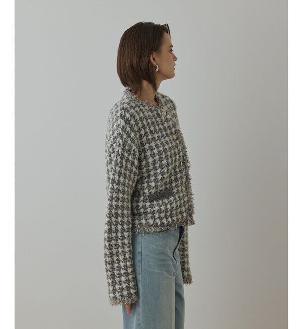 Diagram「ツイードニットショートカーディガン」|カーディガン|