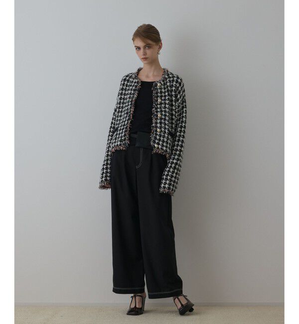 Diagram「ツイードニットショートカーディガン」|カーディガン|