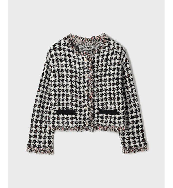 Diagram「ツイードニットショートカーディガン」|カーディガン|