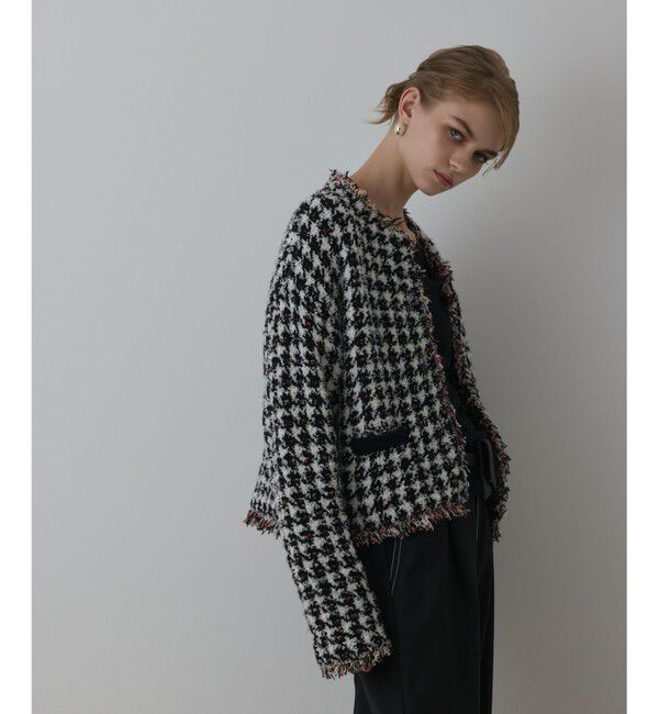 Diagram「ツイードニットショートカーディガン」|カーディガン|