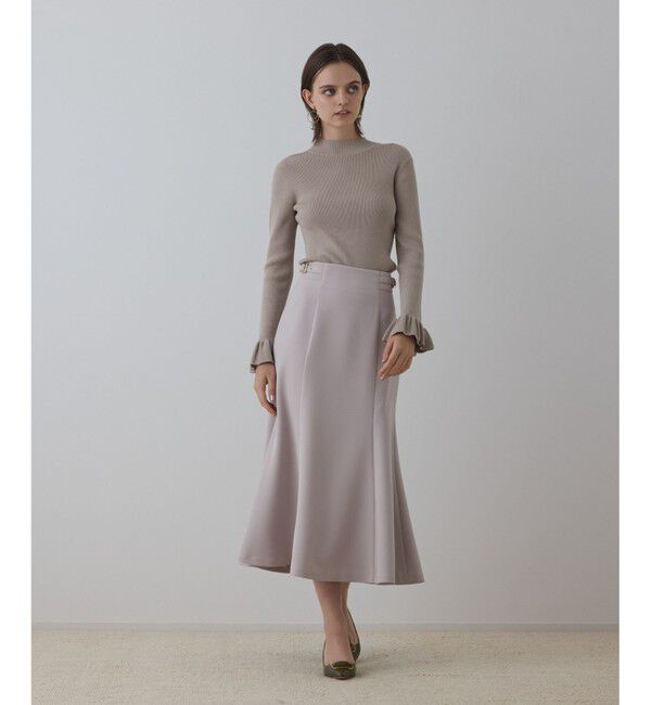 GRACE CONTINENTAL「バックルマーメイドスカート」|スカート|ベージュ