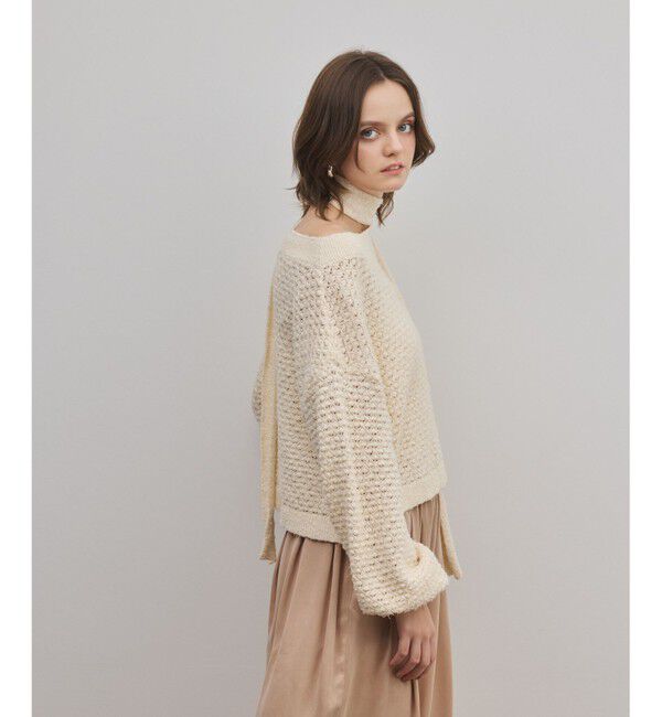 GRACE CONTINENTAL「メッシュオーバーニットトップ」|ニット・セーター|