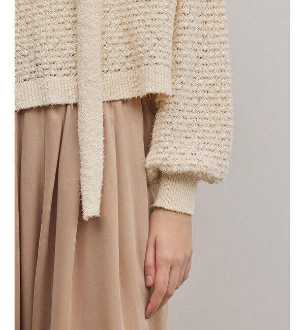 GRACE CONTINENTAL「メッシュオーバーニットトップ」|ニット・セーター|