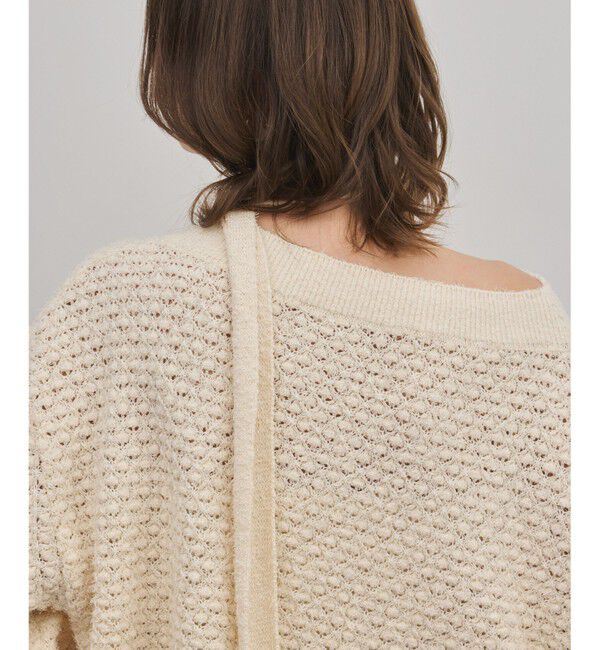 GRACE CONTINENTAL「メッシュオーバーニットトップ」|ニット・セーター|