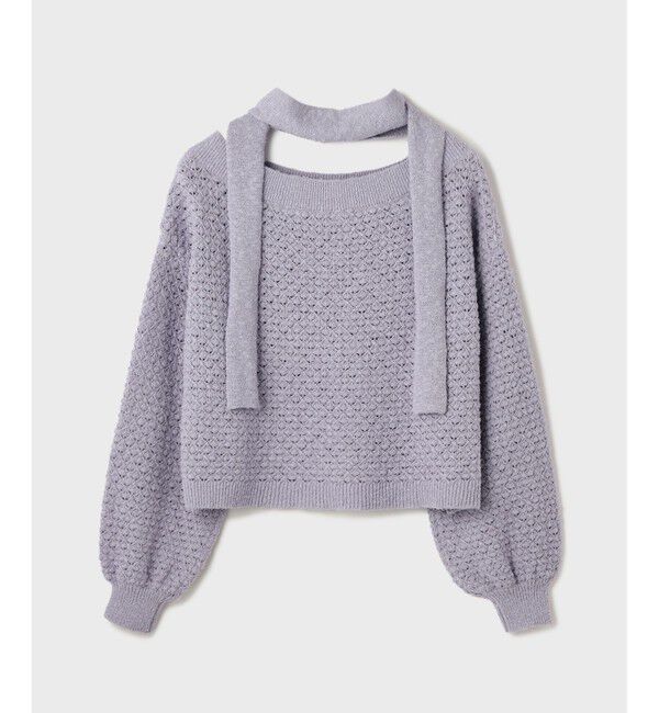 GRACE CONTINENTAL「メッシュオーバーニットトップ」|ニット・セーター|