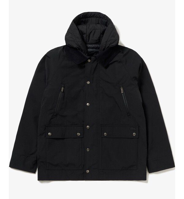 LACOSTE「3WAY 中綿ダウン ハンティングコート」|ダウン|ブラック