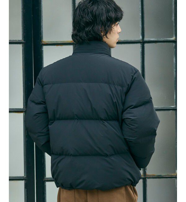 LACOSTE「撥水 防風 テクニカルファブリック ボリュームダウンフーデッドジャケット」|ダウン|