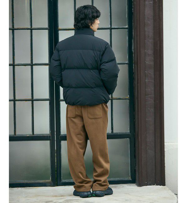 LACOSTE「撥水 防風 テクニカルファブリック ボリュームダウンフーデッドジャケット」|ダウン|