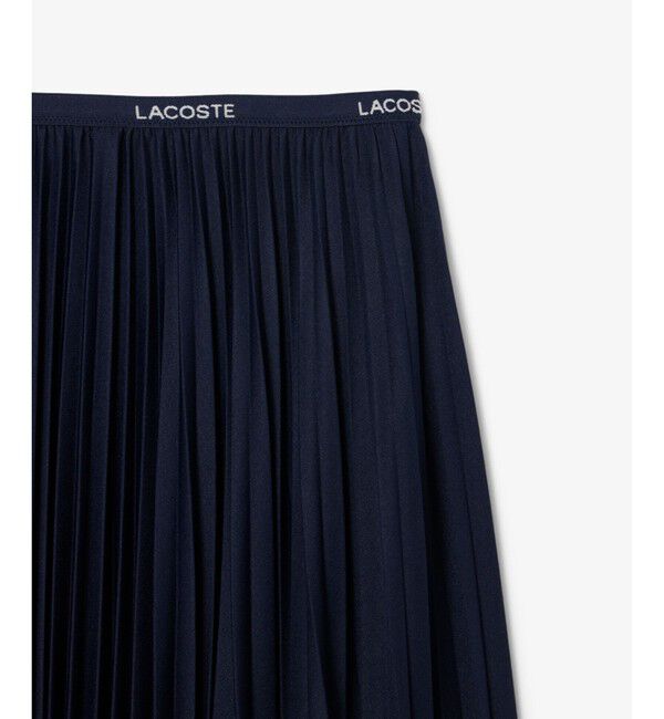 LACOSTE「ネームジャカード ウエストプリーツロングスカート」|スカート|
