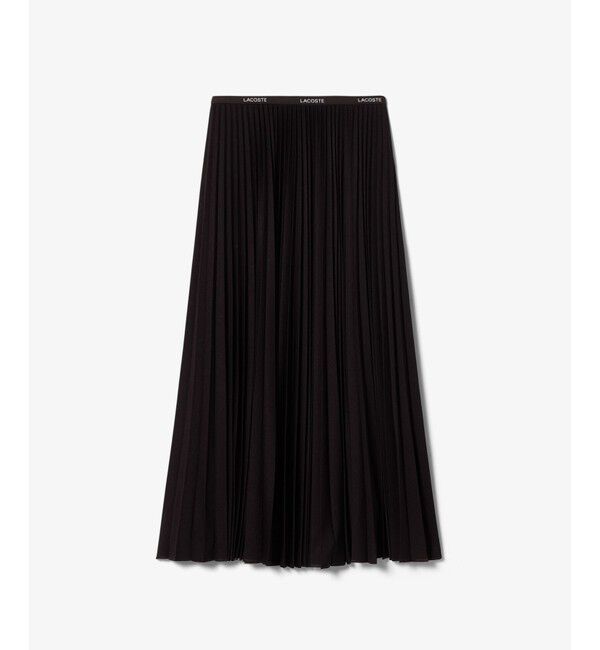 LACOSTE「ネームジャカード ウエストプリーツロングスカート」|スカート|