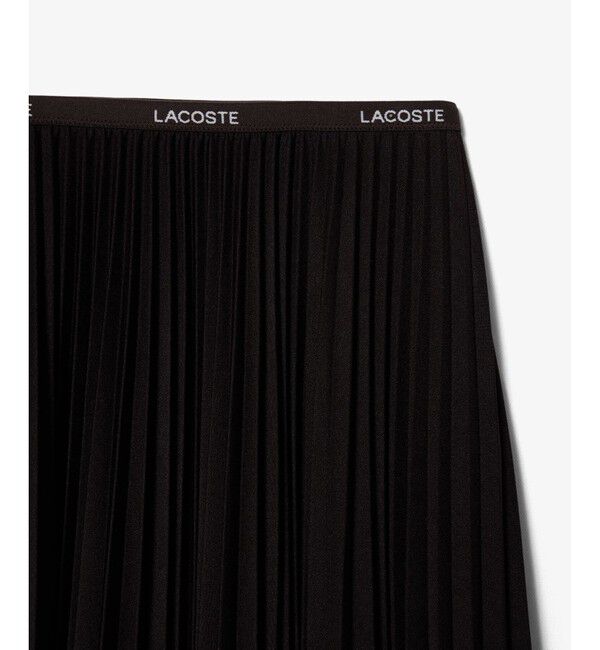 LACOSTE「ネームジャカード ウエストプリーツロングスカート」|スカート|