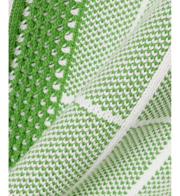 LACOSTE「テニスコートモチーフ ジャカードニットセーター」|ニット・セーター|