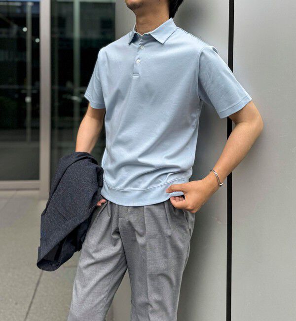 NOLLEY'S goodman「《ビジカジ対応》シルケットスムース ドレスポロ ビズポロ 25SS」|ポロシャツ|