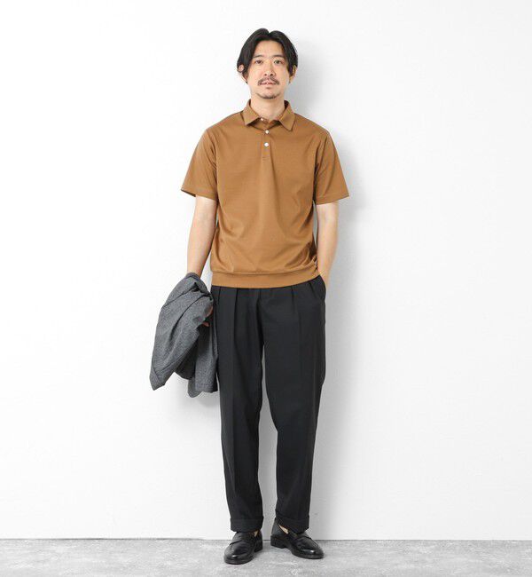 NOLLEY'S goodman「《ビジカジ対応》シルケットスムース ドレスポロ ビズポロ 25SS」|ポロシャツ|