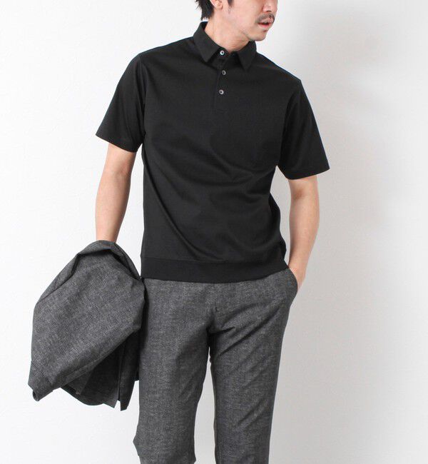 NOLLEY'S goodman「《ビジカジ対応》シルケットスムース ドレスポロ ビズポロ 25SS」|ポロシャツ|