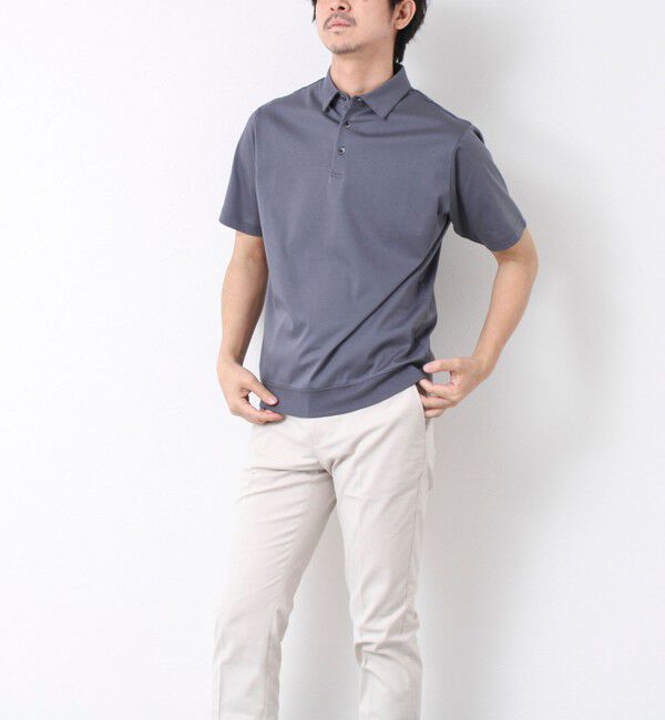 NOLLEY'S goodman「《ビジカジ対応》シルケットスムース ドレスポロ ビズポロ 25SS」|ポロシャツ|