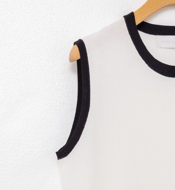 NOLLEY'S sophi「《アンサンブル対応/手洗い可能》綿ポリノースリーブプルオーバーニット」|ニット・セーター|