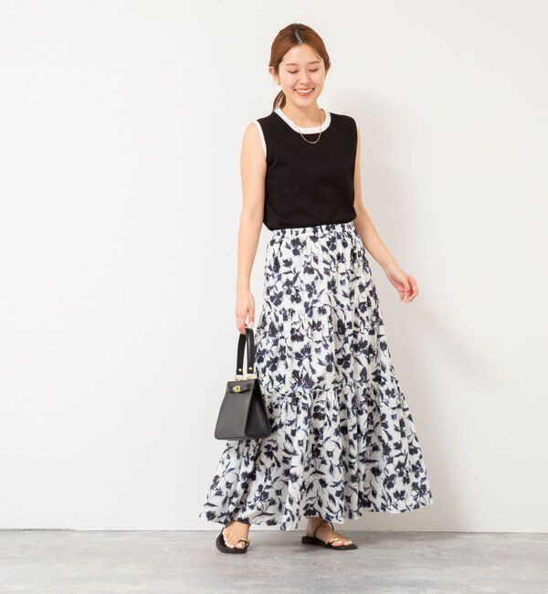 NOLLEY'S sophi「《アンサンブル対応/手洗い可能》綿ポリノースリーブプルオーバーニット」|ニット・セーター|