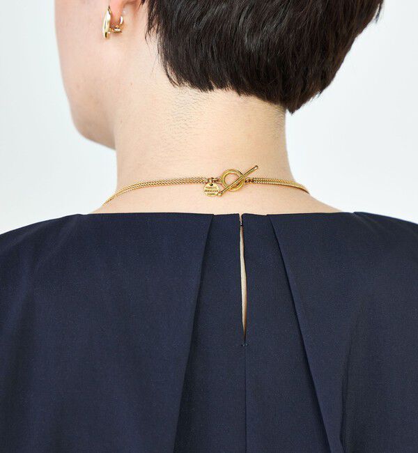 NOLLEY'S「《セットアップ対応》撥水ストレッチタフタタックブラウス」|シャツ・ブラウス|