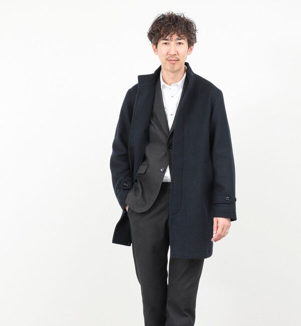 NOLLEY'S goodman「《ビジカジ対応》尾州ビーバースタンドカラーコート 25AW」|その他|