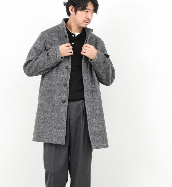 NOLLEY'S goodman「《ビジカジ対応》尾州ビーバースタンドカラーコート 25AW」|その他|