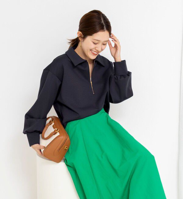 NOLLEY'S「ウォッシャブルダンボール襟付きプルオーバー」|スウェット・ジャージ|