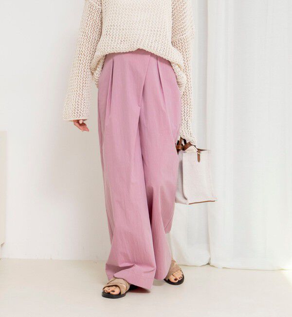 NOLLEY'S「【一部WEB限定サイズ】ウォッシャブル撥水ワイドラップパンツ」|その他|