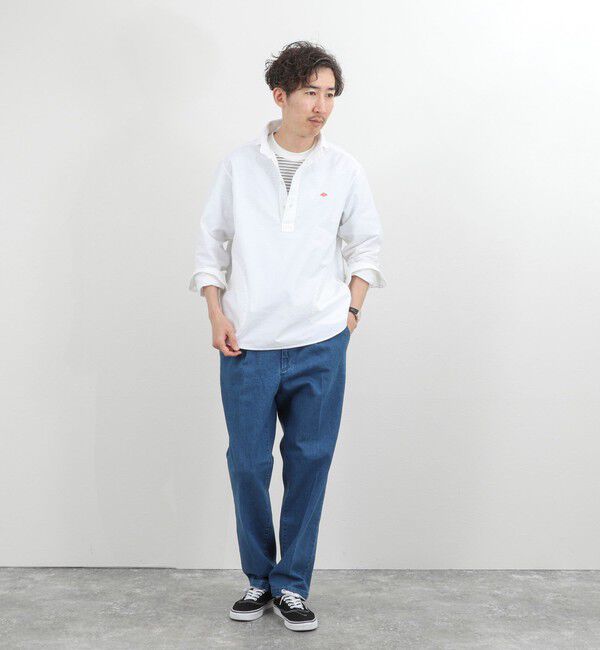 NOLLEY'S goodman「【DANTON/ダントン】DT-B0282SOX ROUND COLLAR P.O SHIRT LS 26SS」|シャツ・ブラウス|