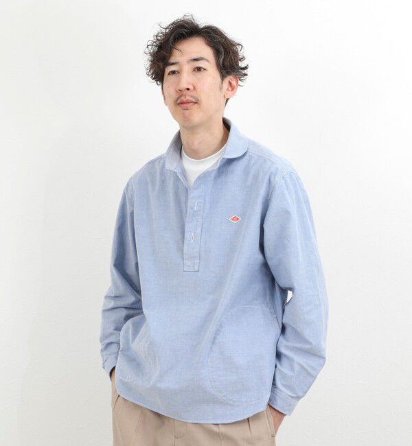 NOLLEY'S goodman「【DANTON/ダントン】DT-B0282SOX ROUND COLLAR P.O SHIRT LS 26SS」|シャツ・ブラウス|