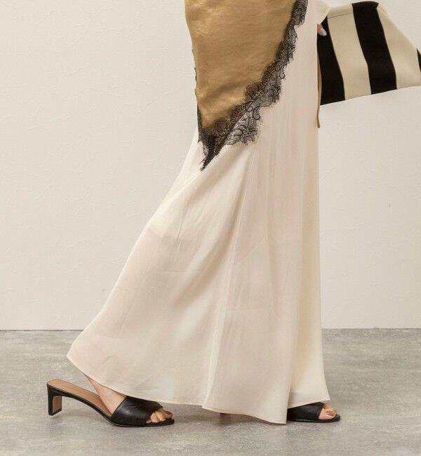 MAQWEL「《セットアップ対応》【MAQWEL/マクウェル】ウォッシャブルサテンスカート」|スカート|