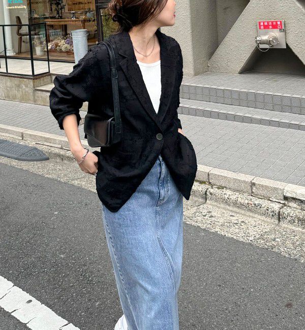 fredy emue「シアージャガードシャツジャケット」|テーラードジャケット|