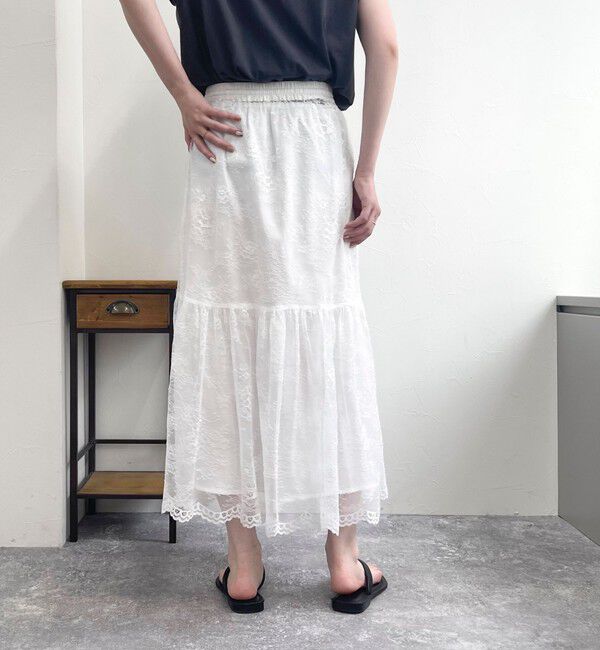 fredy emue「2WAYスカラレースギャザースカート」|スカート|