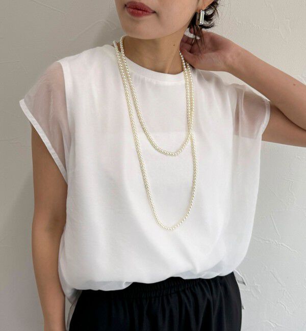 fredy emue「パール／メタルマルチロングネックレス」|ネックレス|