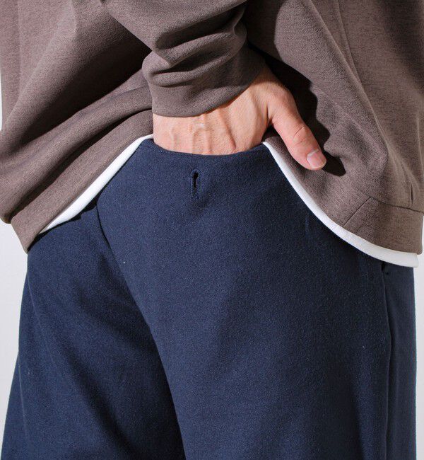 GLOSTER「【セットアップ対応】両面起毛ストレッチイージーパンツ」|チノ|