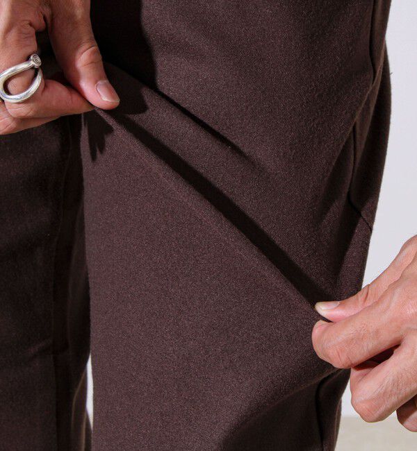 GLOSTER「【セットアップ対応】両面起毛ストレッチイージーパンツ」|チノ|