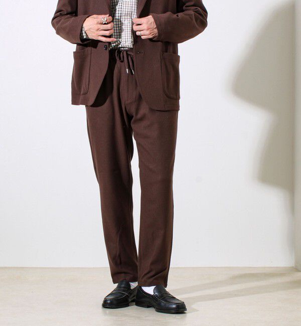 GLOSTER「【セットアップ対応】両面起毛ストレッチイージーパンツ」|チノ|