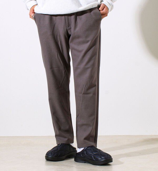GLOSTER「【セットアップ対応】両面起毛ストレッチイージーパンツ」|チノ|グレーベージュ