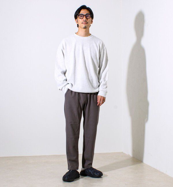 GLOSTER「【セットアップ対応】両面起毛ストレッチイージーパンツ」|チノ|