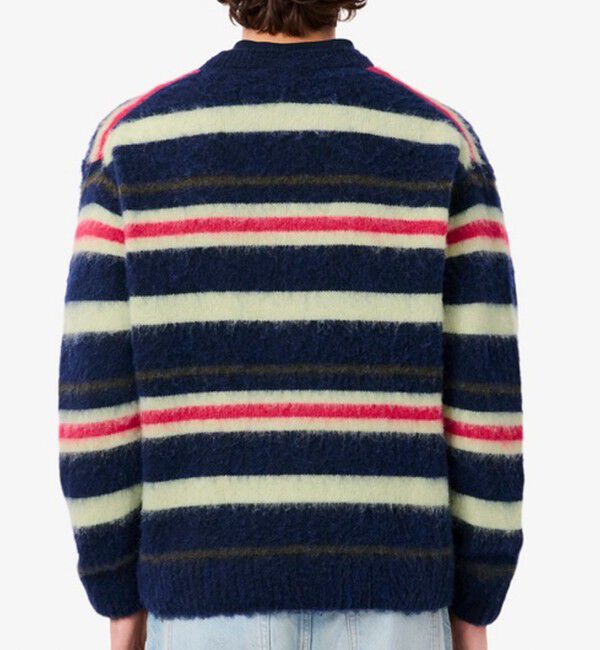 GLOSTER「【LACOSTE/ラコステ】アルパカブレンドボーダーニットカーディガン」|ニット・セーター|