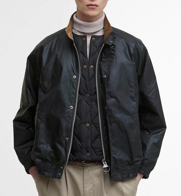 GLOSTER「【BARBOUR】【TRANSPORT / トランスポート】スタンドカラー ワックスブルゾン」|ブルゾン・スタジャン|