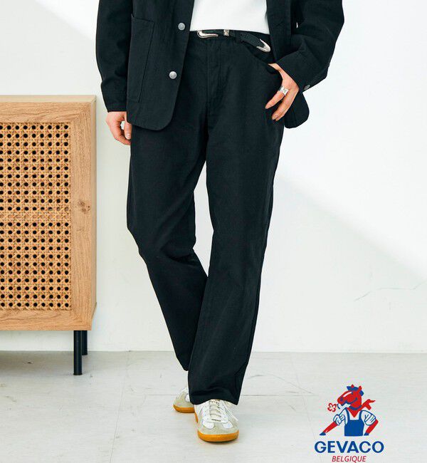 GLOSTER「【GEVACO/ゲバコ】12ozストレートデニムパンツ」|デニム|ブラック