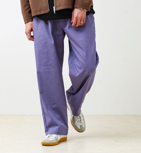 GLOSTER「【色で選べる/ユニセックス対応】GOODNESS イージーパンツ」|チノ|