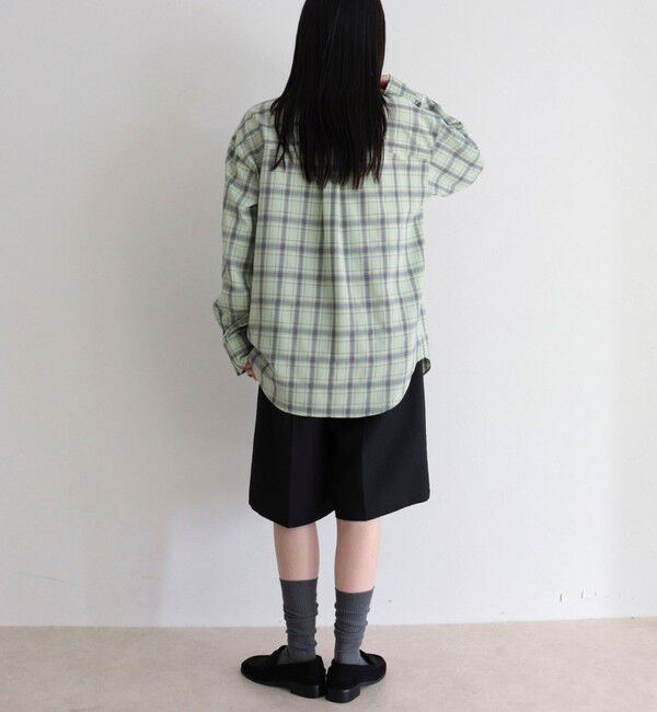 fredy emue「チェック柄ビッグボウタイブラウス」|シャツ・ブラウス|