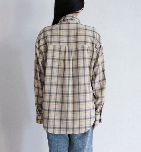 fredy emue「チェック柄ビッグボウタイブラウス」|シャツ・ブラウス|